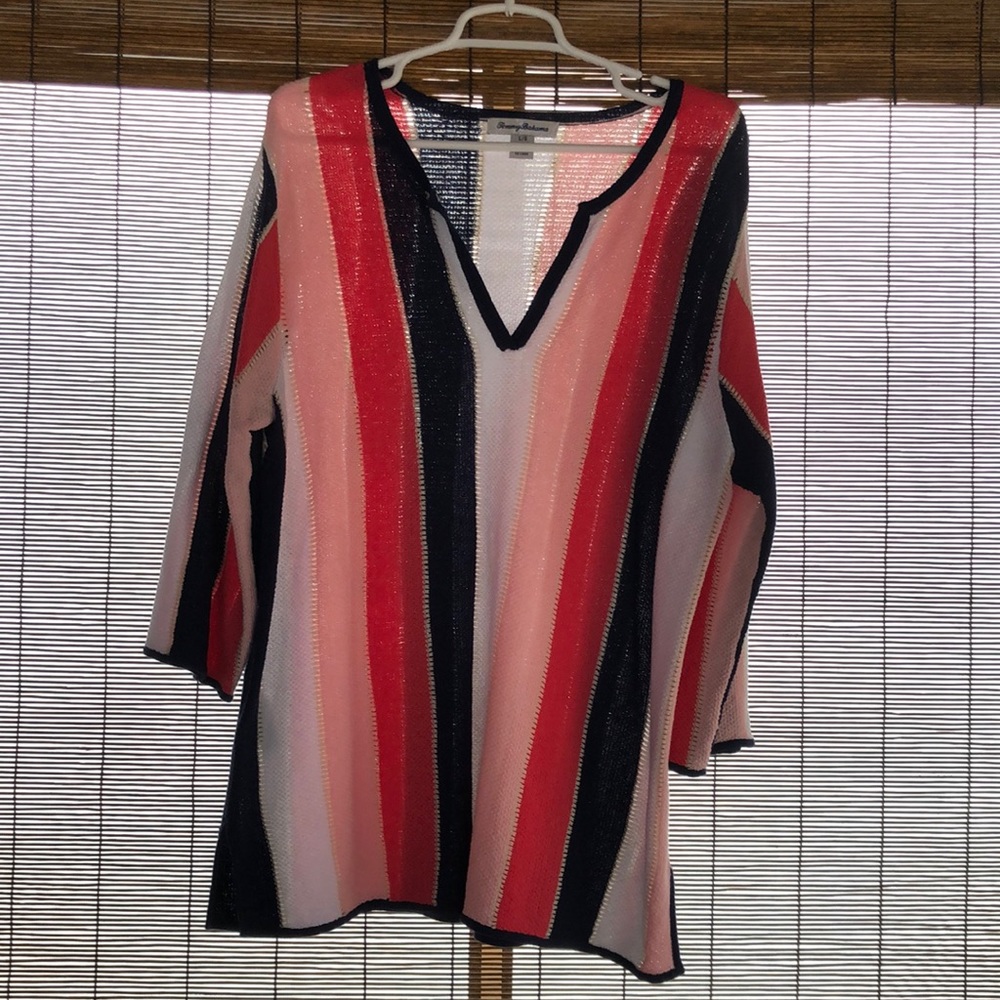 Tommy Bahama spilt neck tunic
